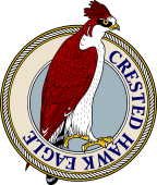 Birds of Prey Clipart image: Crested Hawk Eagle-M