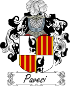 Araldica Italiana Coat of arms used by the Italian family Pavesi
