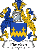 English Coat of Arms for the family Plowden