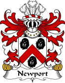 Welsh Coat of Arms for Newport (Sir Richard, Shropshire, Knighted 1560)