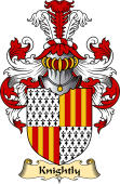 English Coat of Arms (v.23) for the family Knightly or Knightley
