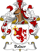 German Wappen Coat of Arms for Balser
