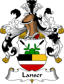 German Wappen Coat of Arms for Lanser