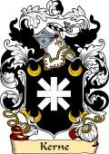 English or Welsh Family Coat of Arms (v.23) for Kerne (or Kern Truro, Cornwall)