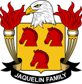 Coat of arms used by the Jaquelin family in the United States of America