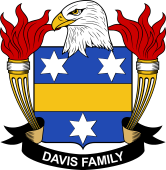 Coat of arms used by the Davis I family in the United States of America
