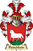 v.23 Coat of Family Arms from Germany for Fleischbein