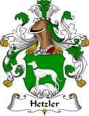 German Wappen Coat of Arms for Hetzler