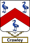 English Coat of Arms Shield Badge for Crawley