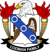 Coat of arms used by the Codman family in the United States of America