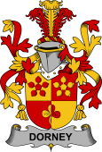 Irish Coat of Arms for Dorney or O'Dorney