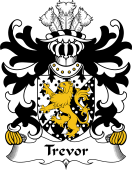 Welsh Coat of Arms for Trevor (or TUDOR TREFOR)