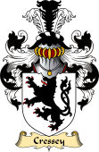 English Coat of Arms (v.23) for the family Cressey or Cressy