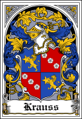 German Wappen Coat of Arms Bookplate for Krauss
