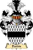 Irish Family Coat of Arms (v.23) for Dardes or Dardis