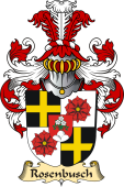 v.23 Coat of Family Arms from Germany for Rosenbusch