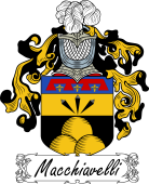 Araldica Italiana Coat of arms used by the Italian family Macchiavelli