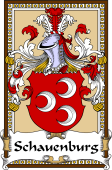 German Coat of Arms Wappen Bookplate  for Schauenburg