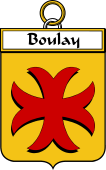 French Coat of Arms Badge for Boulay