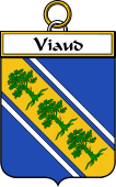 French Coat of Arms Badge for Viaud