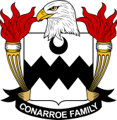 Coat of arms used by the Conarroe family in the United States of America