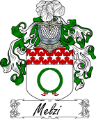 Araldica Italiana Coat of arms used by the Italian family Melzi