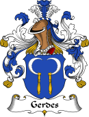 German Wappen Coat of Arms for Gerdes
