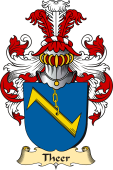 v.23 Coat of Family Arms from Germany for Theer