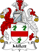 English Coat of Arms for the family Millett