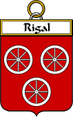 French Coat of Arms Badge for Rigal
