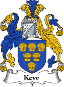 English Coat of Arms for the family Kew