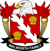 Coat of arms used by the Walworth family in the United States of America