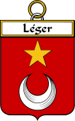 French Coat of Arms Badge for Léger