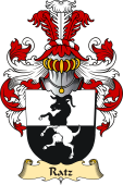 v.23 Coat of Family Arms from Germany for Ratz
