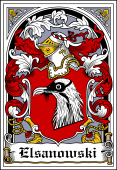 Polish Coat of Arms Bookplate for Elsanowski