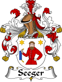German Wappen Coat of Arms for Seeger