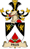 Republic of Austria Coat of Arms for Paus (de Rosenfeld)