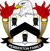 Coat of arms used by the Pemberton family in the United States of America