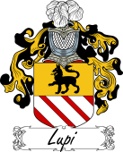 Araldica Italiana Coat of arms used by the Italian family Lupi