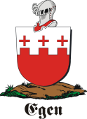 German shield on a mount for Egen