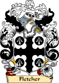 English or Welsh Family Coat of Arms (v.23) for Fletcher