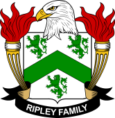 Coat of arms used by the Ripley family in the United States of America