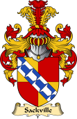 English Coat of Arms (v.23) for the family Sackville