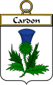 French Coat of Arms Badge for Cardon