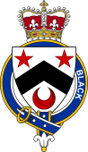British Garter Coat of Arms for Black (Scotland)