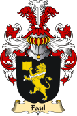 v.23 Coat of Family Arms from Germany for Faul