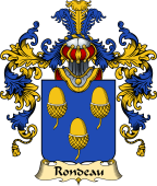 French Family Coat of Arms (v.25) Rondeau