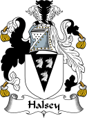English Coat of Arms for the family Halsey