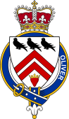 British Garter Coat of Arms for Oliver (Scotland)
