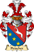 v.23 Coat of Family Arms from Germany for Fleischer